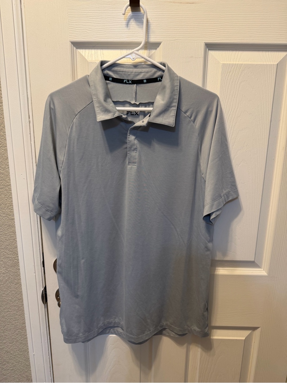 Men's‎ FLX Light Gray Performance Polo